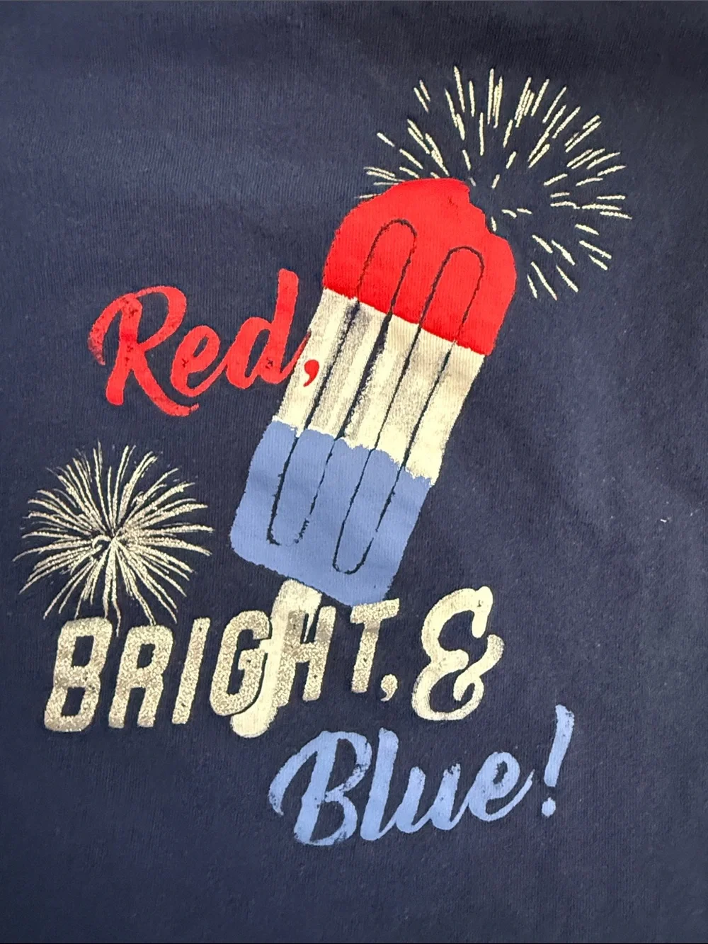 OshKosh B'gosh Navy Red, White & Blue Graphic Short Sleeve Tee